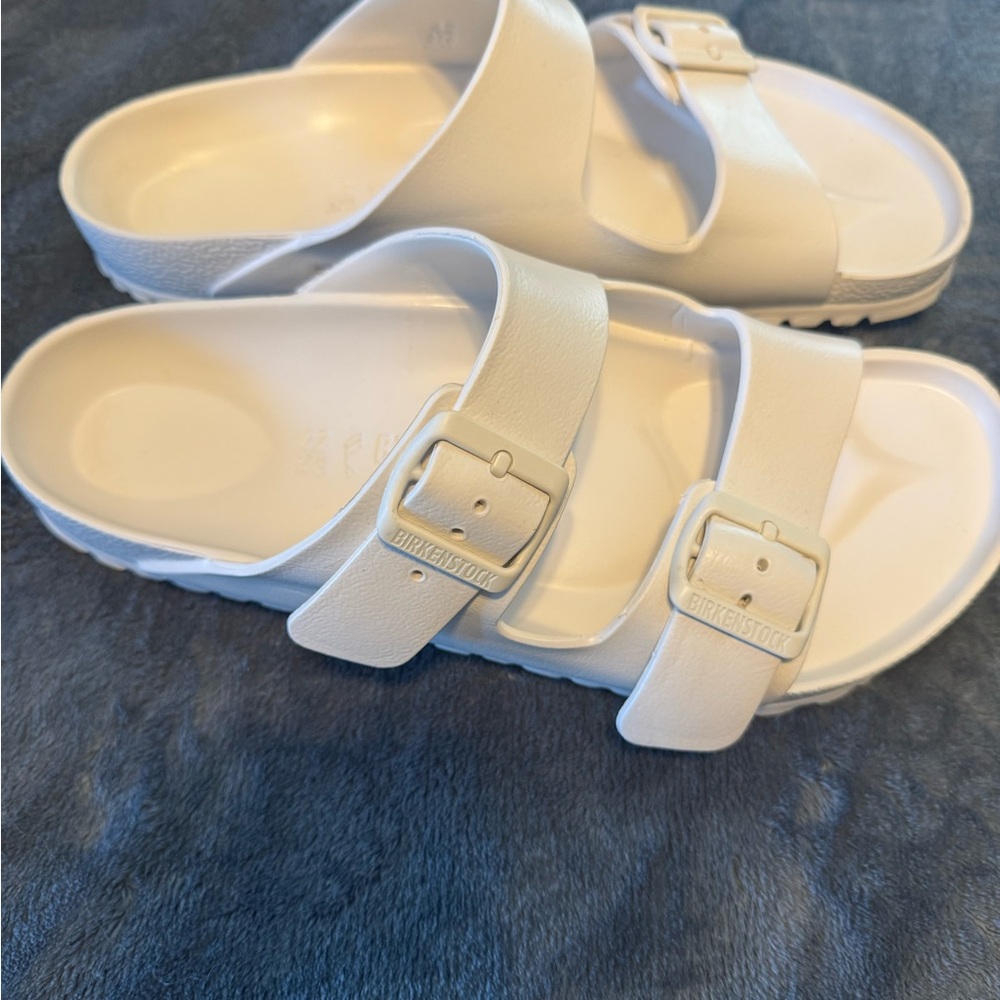 Birkenstock EVA White Slides size 42